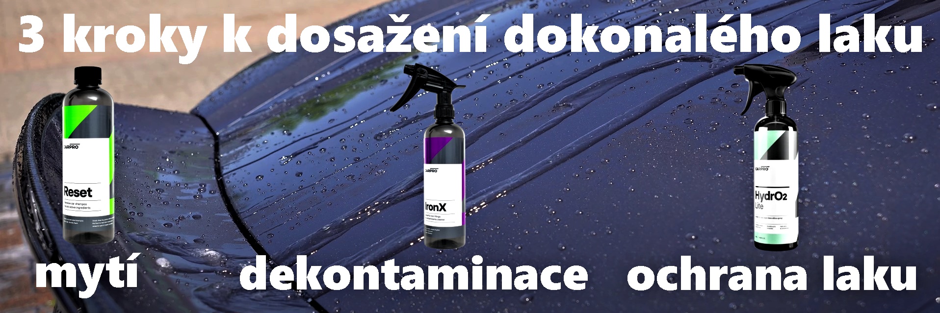 Základni sada autokosmetiky pro mytí a ochranu laku CarPro